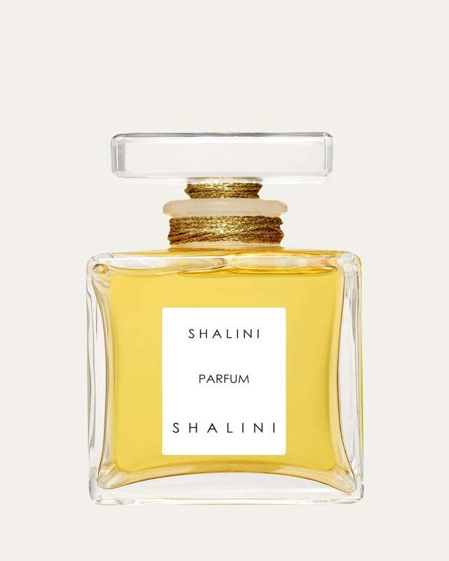 Shalini Parfum Cubique Glass Bottle with Glass Stopper sealed with Gold Thread, 1.7 oz./ 50 mL